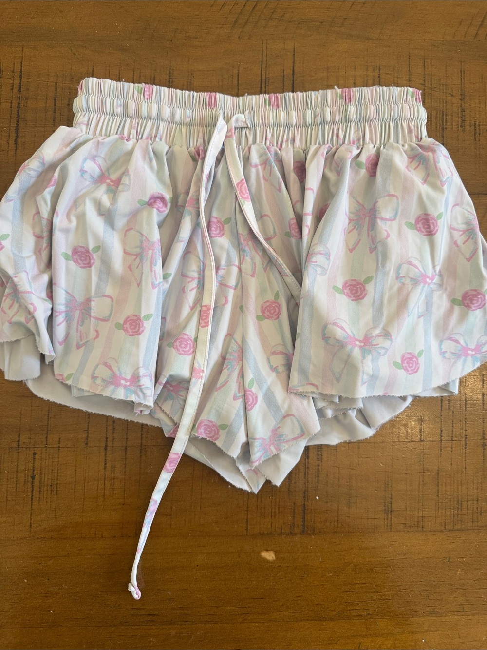 Pink Rose & Bow Butterfly Shorts